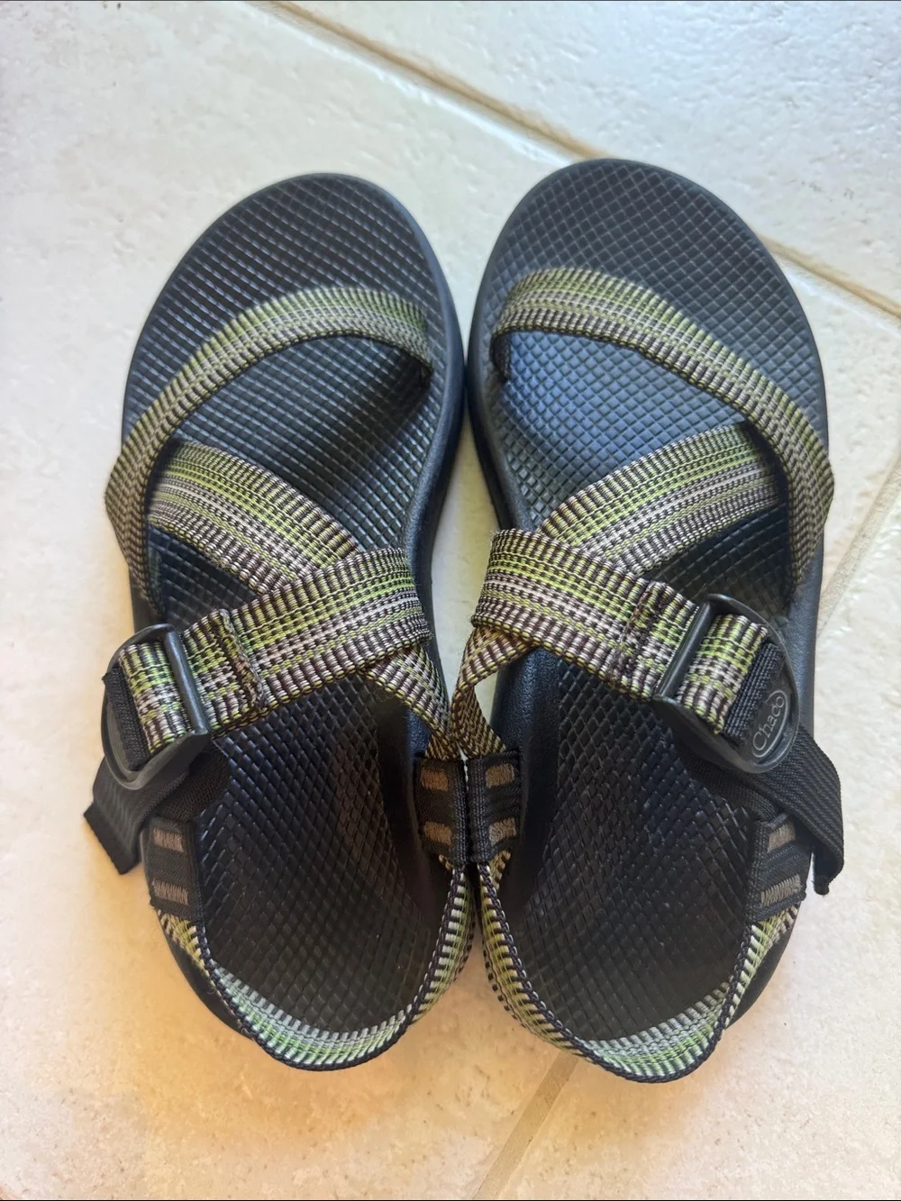 Chaco Classic Mens Sandals Size 9 Green Brown Vibram USA Made